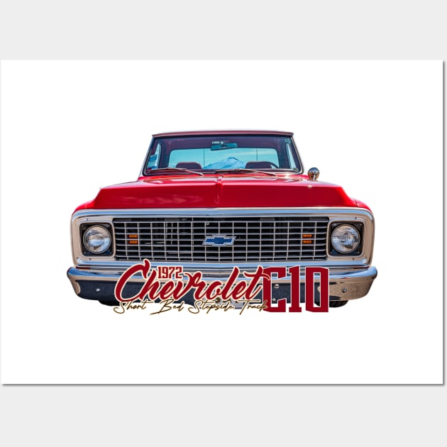 1972 Chevrolet C10 Short Bed Stepside Truck Wall Art by Gestalt Imagery